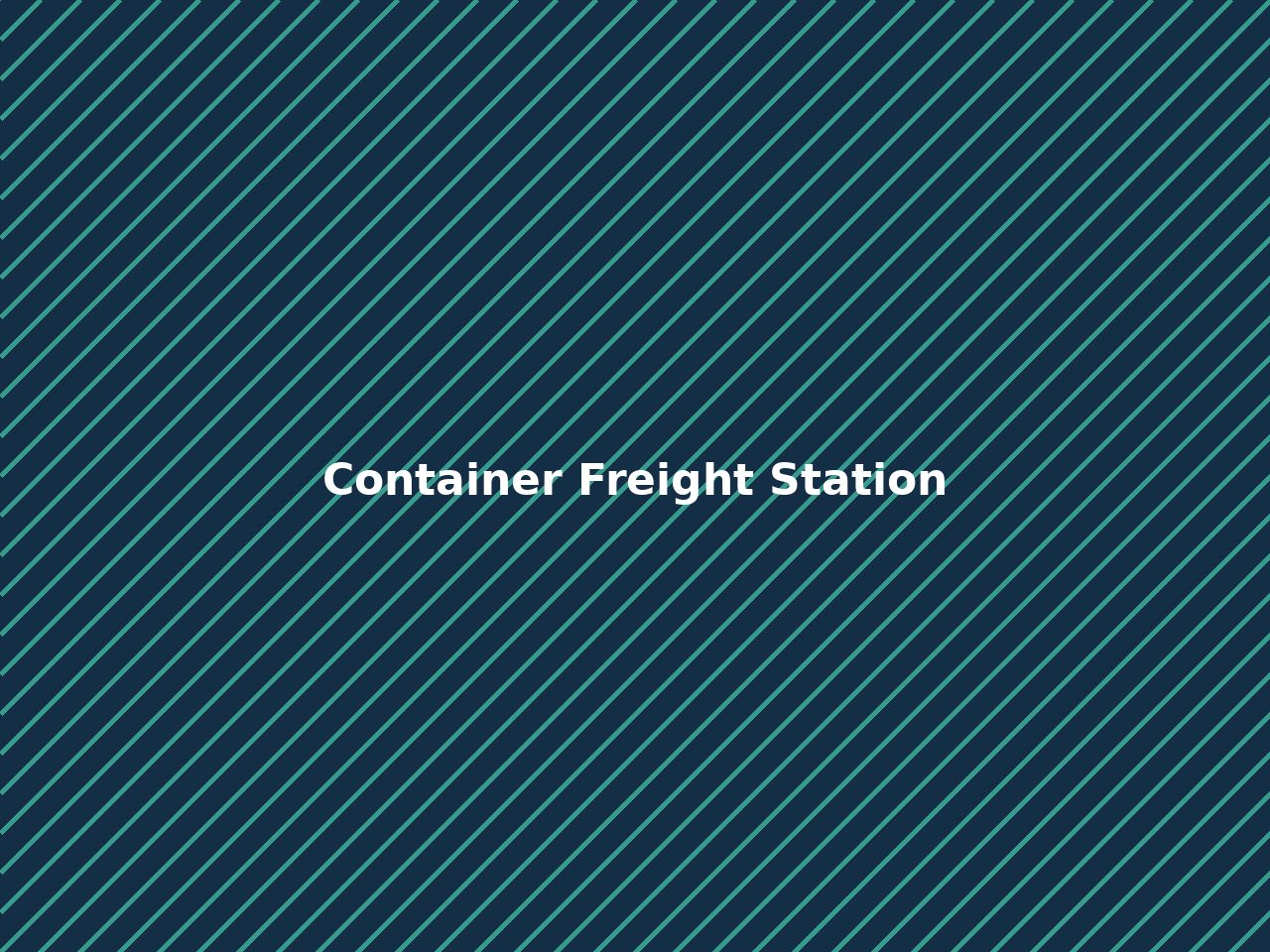 Cargo handling and container stuffing at a container freight station